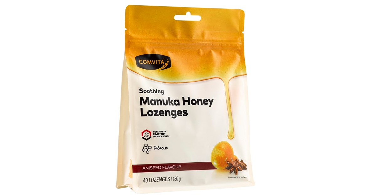 Comvita Manuka Honey Lozenges Aniseed Flavour - 40 Pack